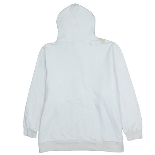 Diesel Women White XL Pullover Hoodie Cotton Leisure Club Sweatshirt