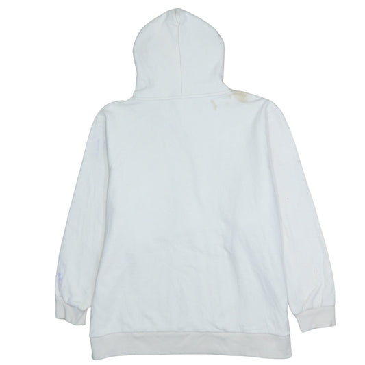 Diesel Women White XL Pullover Hoodie Cotton Leisure Club Sweatshirt