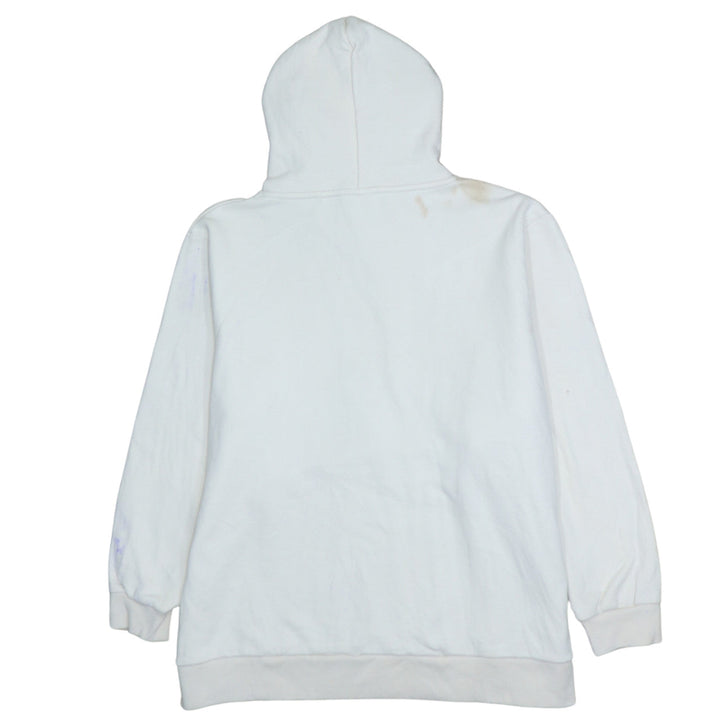 Diesel Women White XL Pullover Hoodie Cotton Leisure Club Sweatshirt