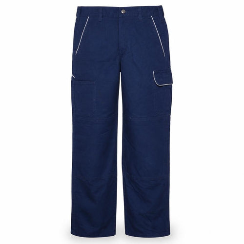 Kübler Men's Blue Cargo Workwear Trousers 32R Cotton Blend