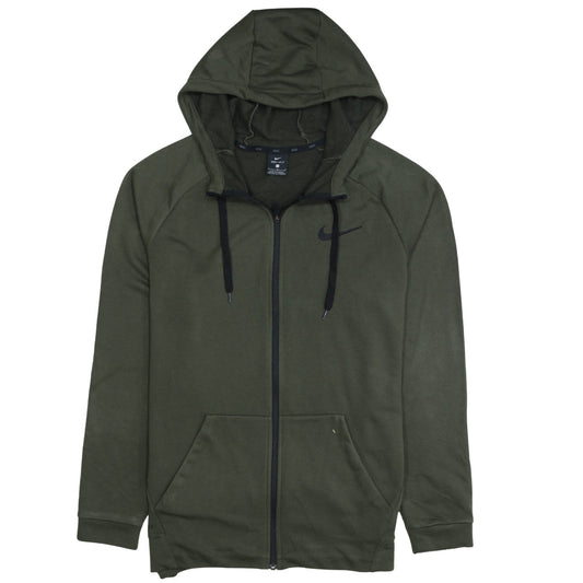 Nike Men's Green Dri-Fit Full Zip Hoodie Size L