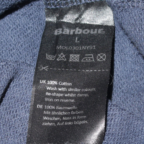 Barbour Beacon Men's Blue Pullover Hoodie Size L