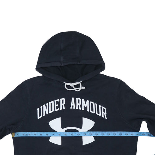 Under Armour Men's Black Pullover Hoodie Medium Relaxed Fit Sportswear