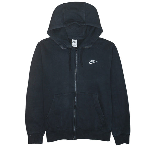 Nike Men's Black Full Zip Hoodie M Fleece Sportswear