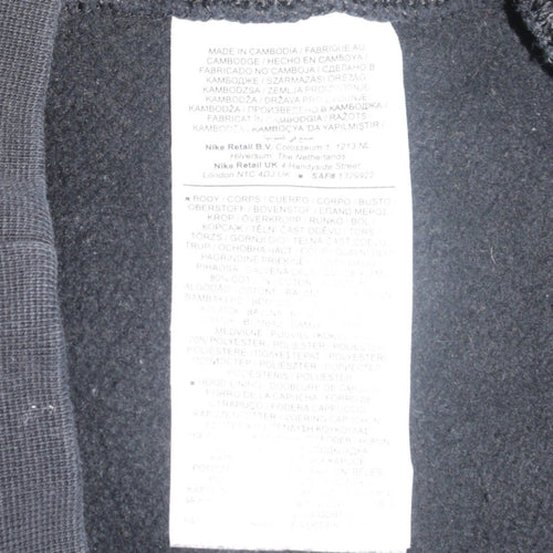 Nike Men's Black Full Zip Hoodie M Fleece Sportswear