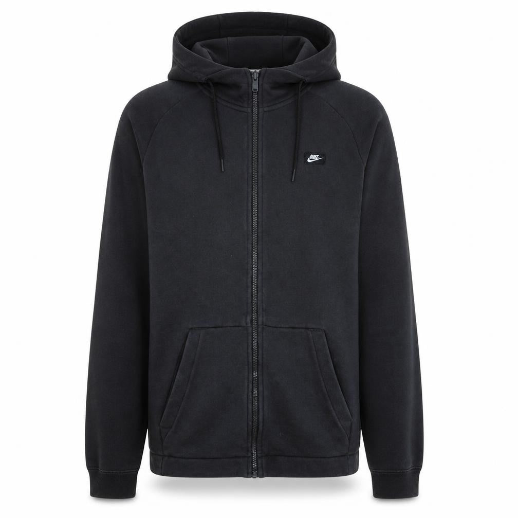 Nike Men's Black Full Zip Hoodie Size M Fleece Sportswear