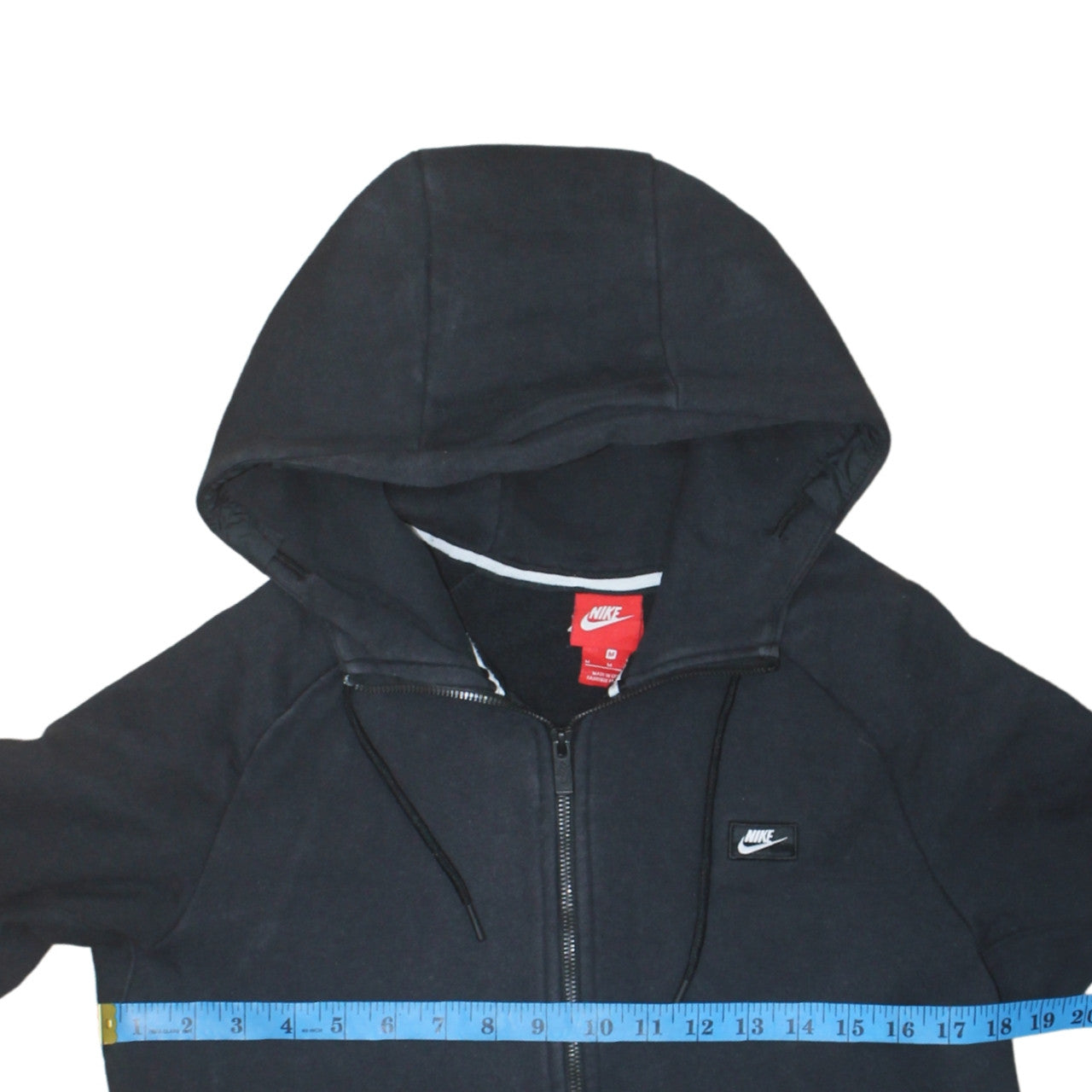 Nike Men's Black Full Zip Hoodie Size M Fleece Sportswear