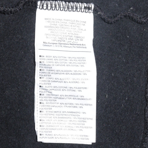 Nike Men's Black Full Zip Hoodie Size M Fleece Sportswear