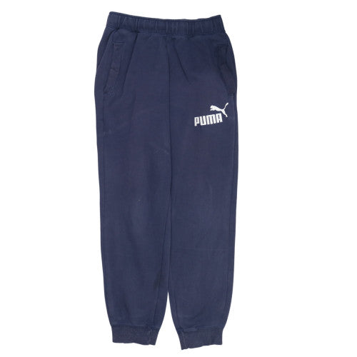 Puma Men's Blue Sweatpants Size S Regular Fit Tapered Joggers