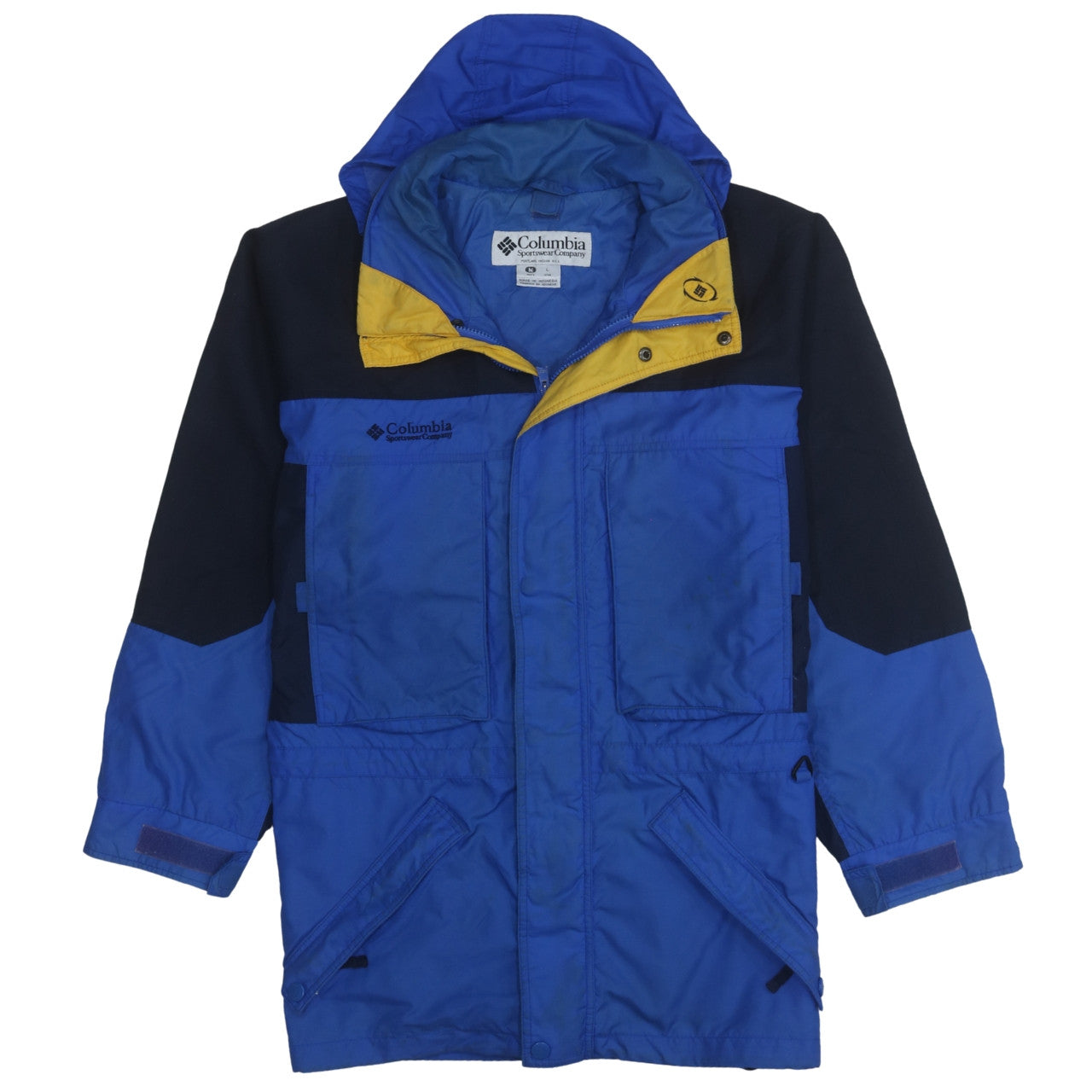 Columbia Men's Blue Waterproof Parka Jacket M Outdoor Hiking