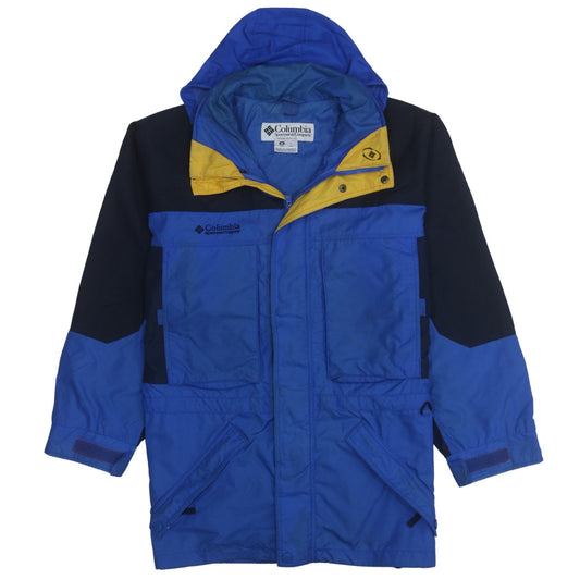 Columbia Men's Blue Waterproof Parka Jacket M Outdoor Hiking