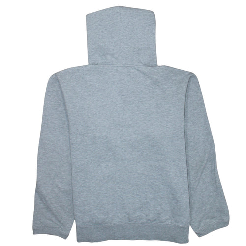 Fila Womens Grey Pullover Hoodie L Logo Print Casual Sweatshirt