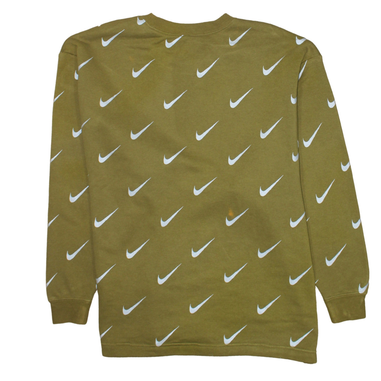 Nike Women’s Green Crew Neck Logo Print Sweatshirt XL