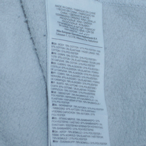 Nike Men's White Pullover Hoodie L Beyond Yourself Embroidered Sportswear