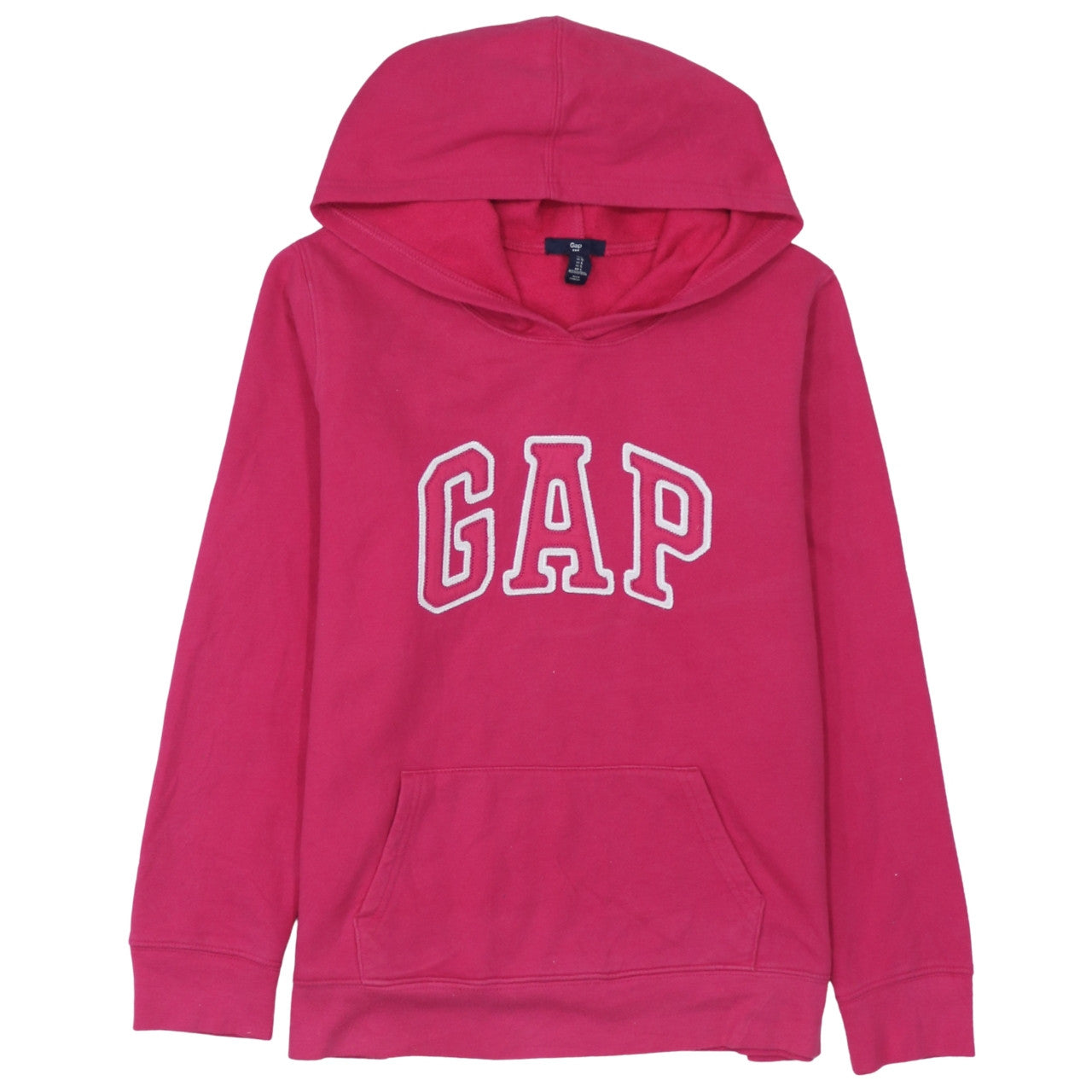 GAP Men's Pink Pullover Hoodie L Fleece Logo Sweatshirt