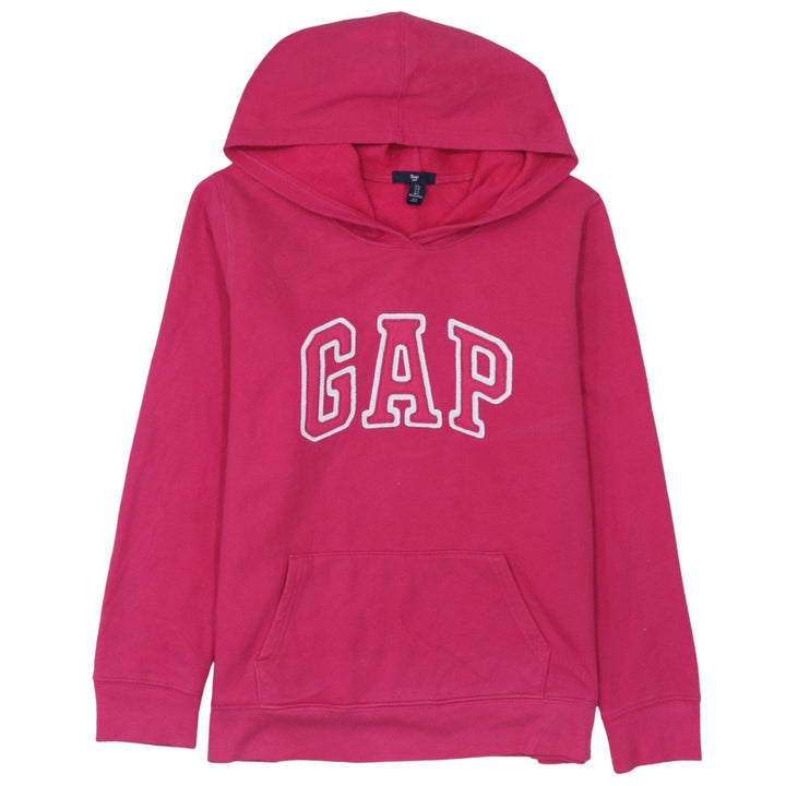 GAP Men's Pink Pullover Hoodie L Fleece Logo Sweatshirt