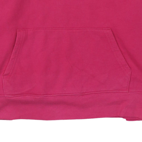 GAP Men's Pink Pullover Hoodie L Fleece Logo Sweatshirt