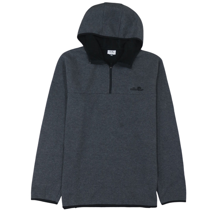 Ellesse Men's Grey XL Pullover Hoodie 1/2 Zip Fleece Sweatshirt