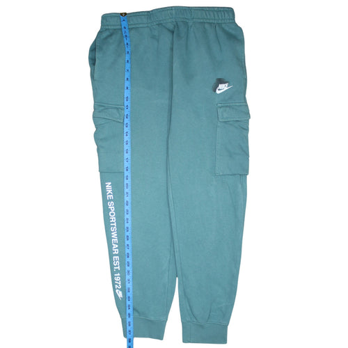 Nike Men's Green Cargo Jogger Trousers Size M Fleece Sportswear