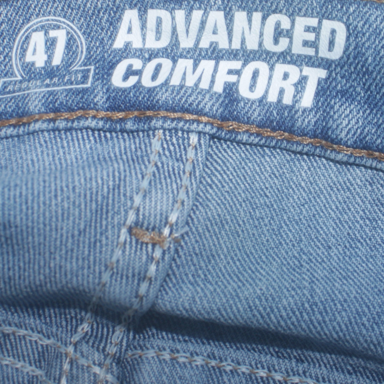 Wrangler Men's Blue 42x32 Regular Fit Straight Denim Jeans
