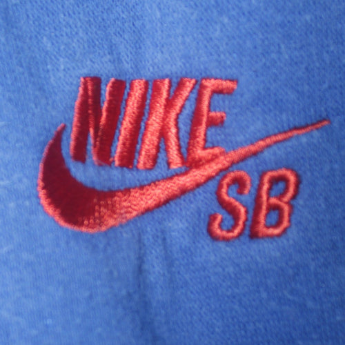 Nike SB Boys Blue Grey Full Zip Hoodie 10-12 Years Cotton Blend