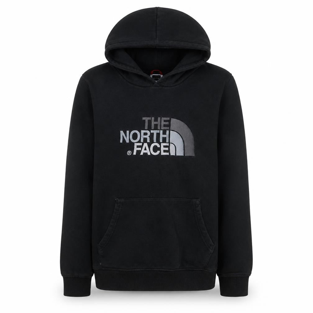 The North Face Boys Black XL Pullover Hoodie 100% Cotton Logo Sweatshirt