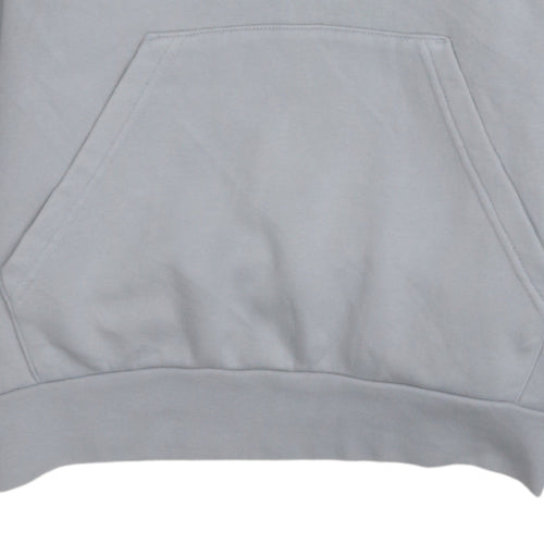 Adidas Boys Grey Pullover Hoodie Classic Crew Neck Long Sleeve Fleece