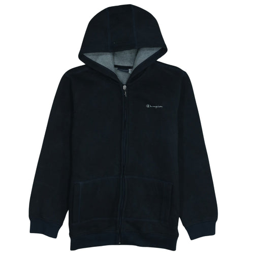 Champion Boys Navy Blue Full Zip Fleece Hoodie XL 13-14 Years