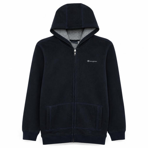 Champion Boys Navy Blue Full Zip Fleece Hoodie XL 13-14 Years