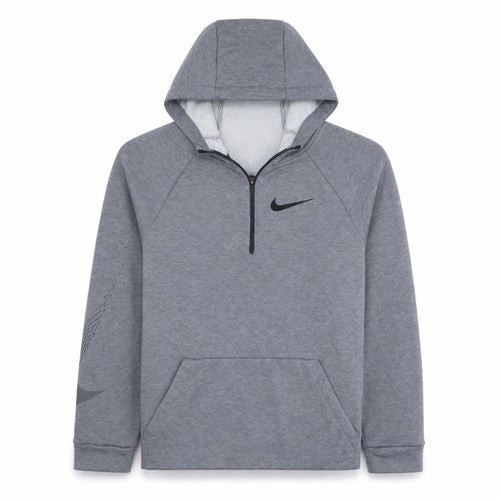Nike Boys Grey Dri-FIT 1/2 Zip Pullover Hoodie XL 13-15 Years