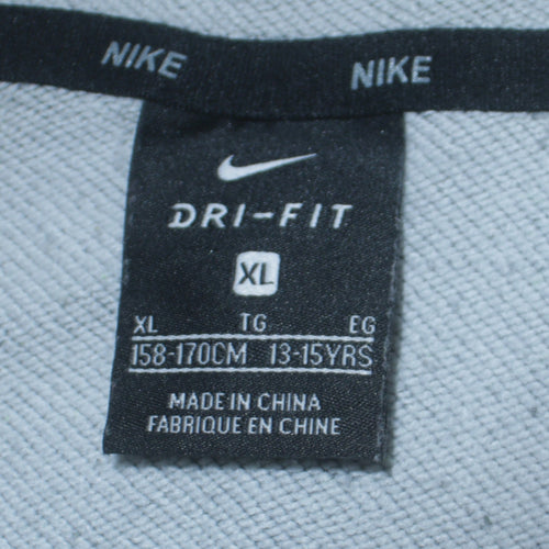 Nike Boys Grey Dri-FIT 1/2 Zip Pullover Hoodie XL 13-15 Years