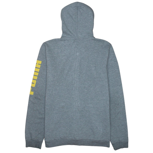 Puma Boys Grey Full Zip Hoodie XL 15-16 Years Graphic Print Sportswear