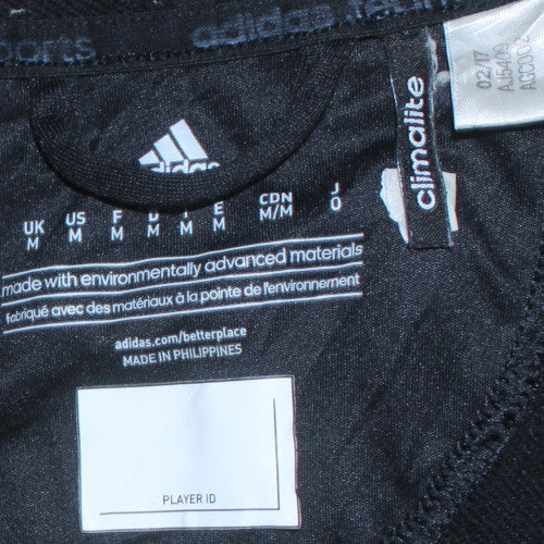 Adidas Men's Black Full Zip Hoodie M Climalite Sportswear