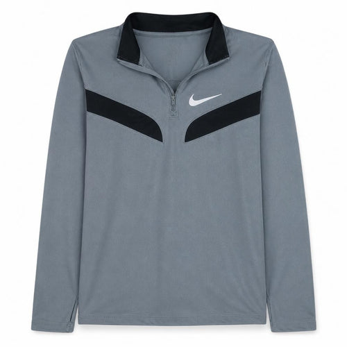 Nike Boys Grey Dri-FIT 1/4 Zip Sweatshirt XL (158-170cm) Training Top
