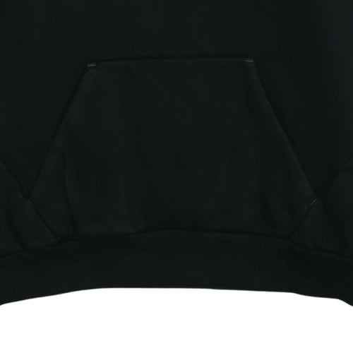 Puma Women Black Medium Pullover Hoodie with Logo Print