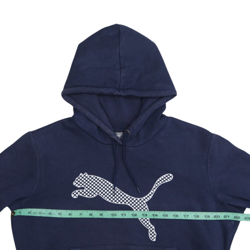 Puma Women Navy Blue XL Pullover Hoodie Sweatshirt Casual