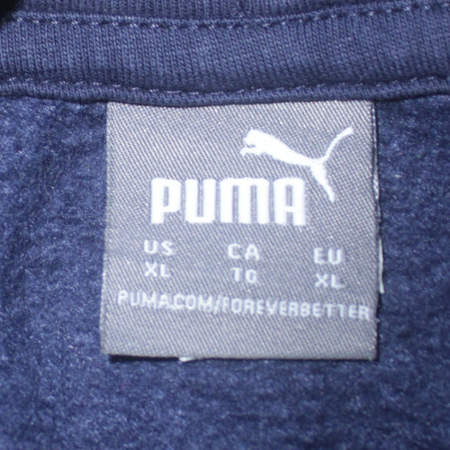 Puma Women Navy Blue XL Pullover Hoodie Sweatshirt Casual
