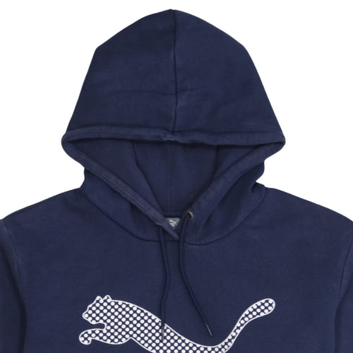 Puma Women Navy Blue XL Pullover Hoodie Sweatshirt Casual