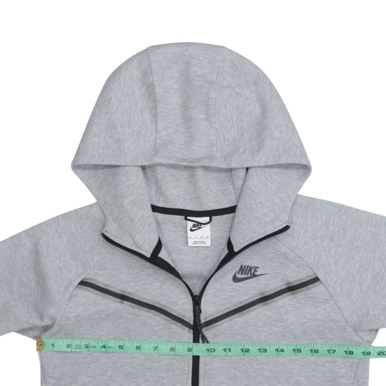 Nike Womens Grey Full Zip Hoodie XS Cotton Blend Casual Sportswear
