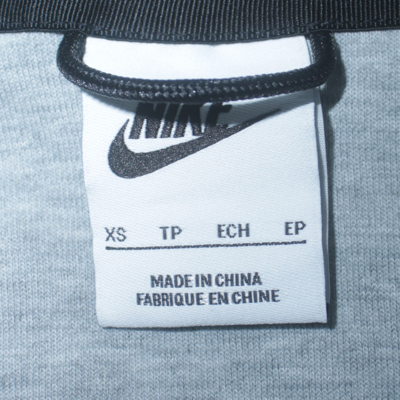 Nike Womens Grey Full Zip Hoodie XS Cotton Blend Casual Sportswear