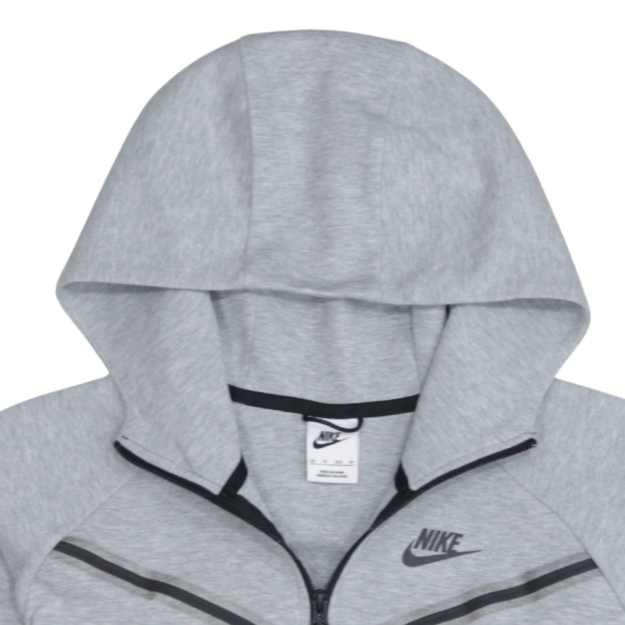 Nike Womens Grey Full Zip Hoodie XS Cotton Blend Casual Sportswear