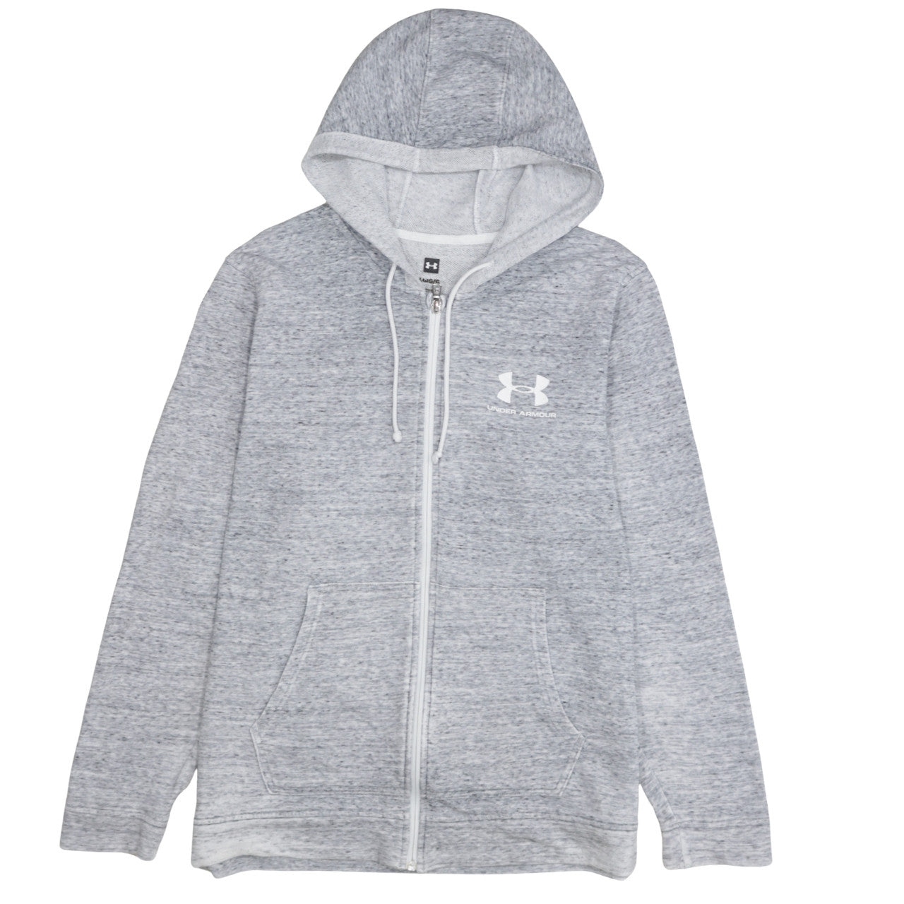 Under Armour Women’s Grey Full Zip Hoodie Size L Pullover Sweatshirt