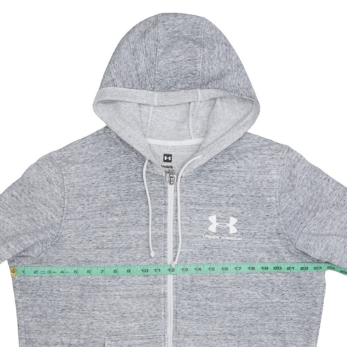 Under Armour Women’s Grey Full Zip Hoodie Size L Pullover Sweatshirt