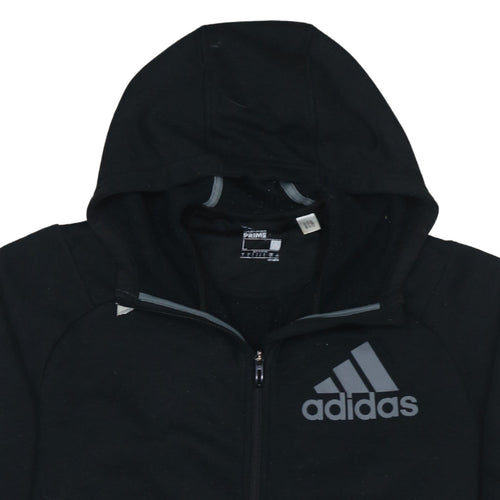 Adidas Men's Black Full Zip Hoodie L Lightweight Sportswear
