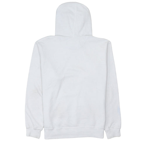 Champion Men's White Pullover Hoodie Logo Print Size M