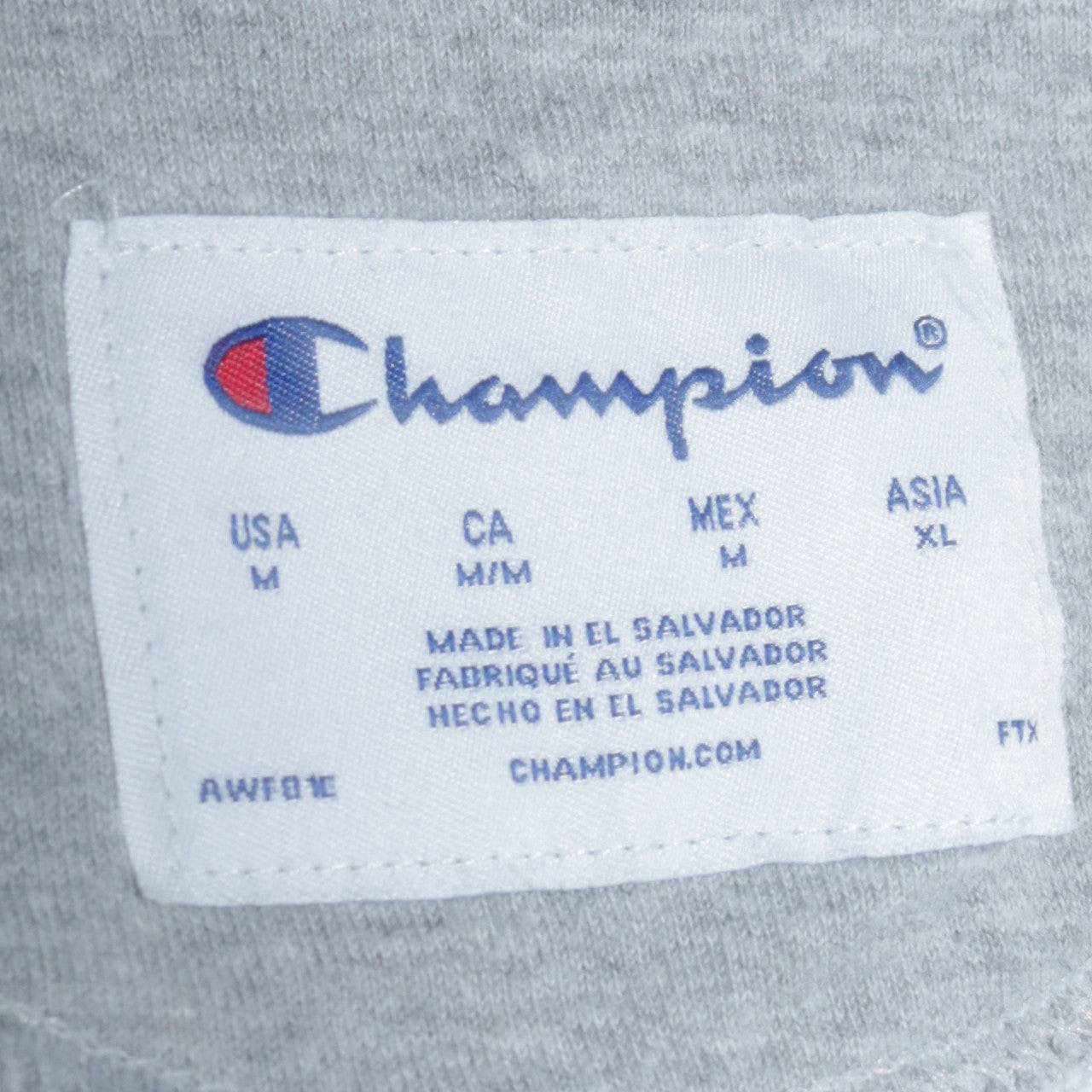 Champion Men's White Pullover Hoodie Logo Print Size M
