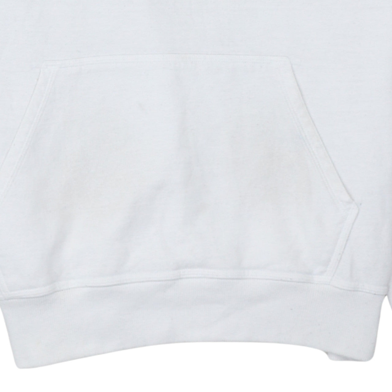 Champion Men's White Pullover Hoodie Logo Print Size M