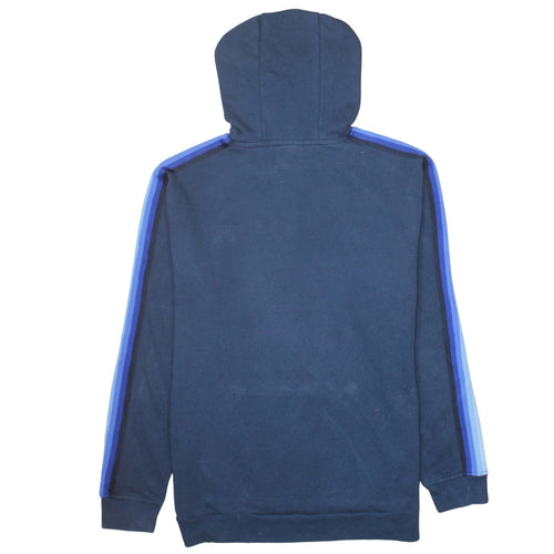 Ellesse Mens Blue Pullover Hoodie L Sports Logo Cotton Blend