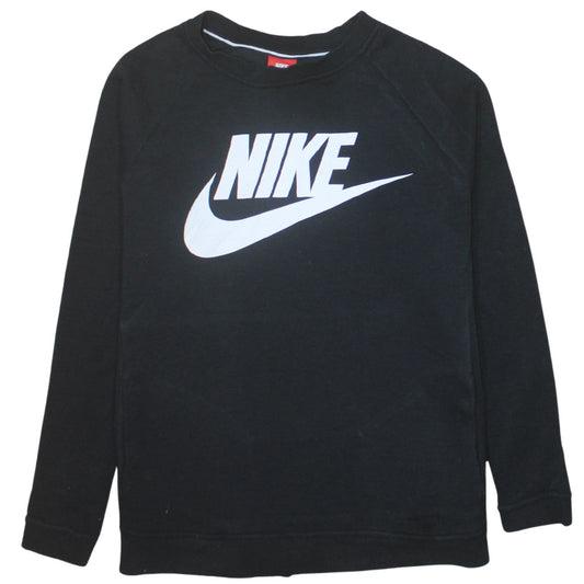 Nike Mens Black Medium Crew Neck Pullover Sweatshirt