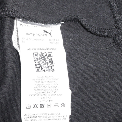 Puma Men's Black Medium Pullover Hoodie HYROX Workout Sportswear